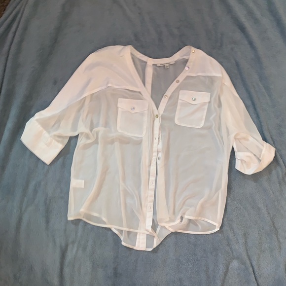 Sheer White Top - Picture 2 of 2